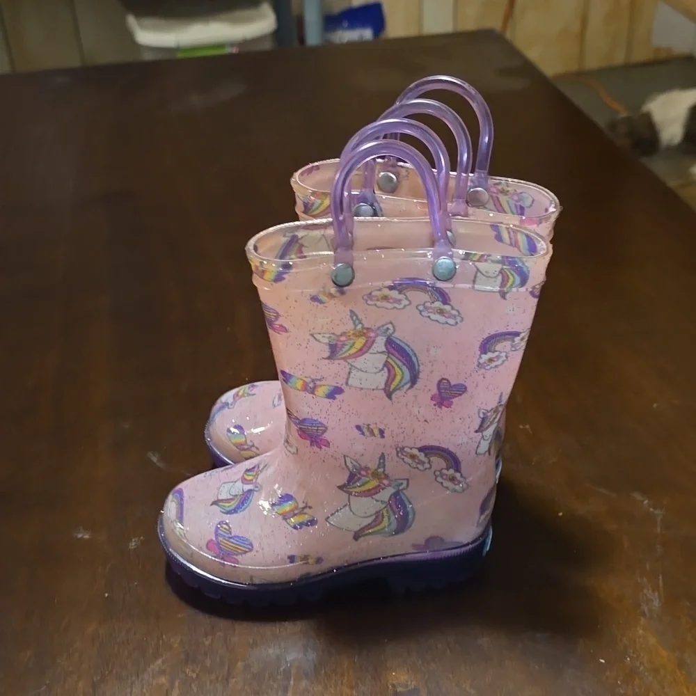 Zoogs Light‎ Up Unicorn Rainboots Size 6